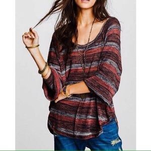 🦋FREE PEOPLE Balloon Sleeve Oversized Top